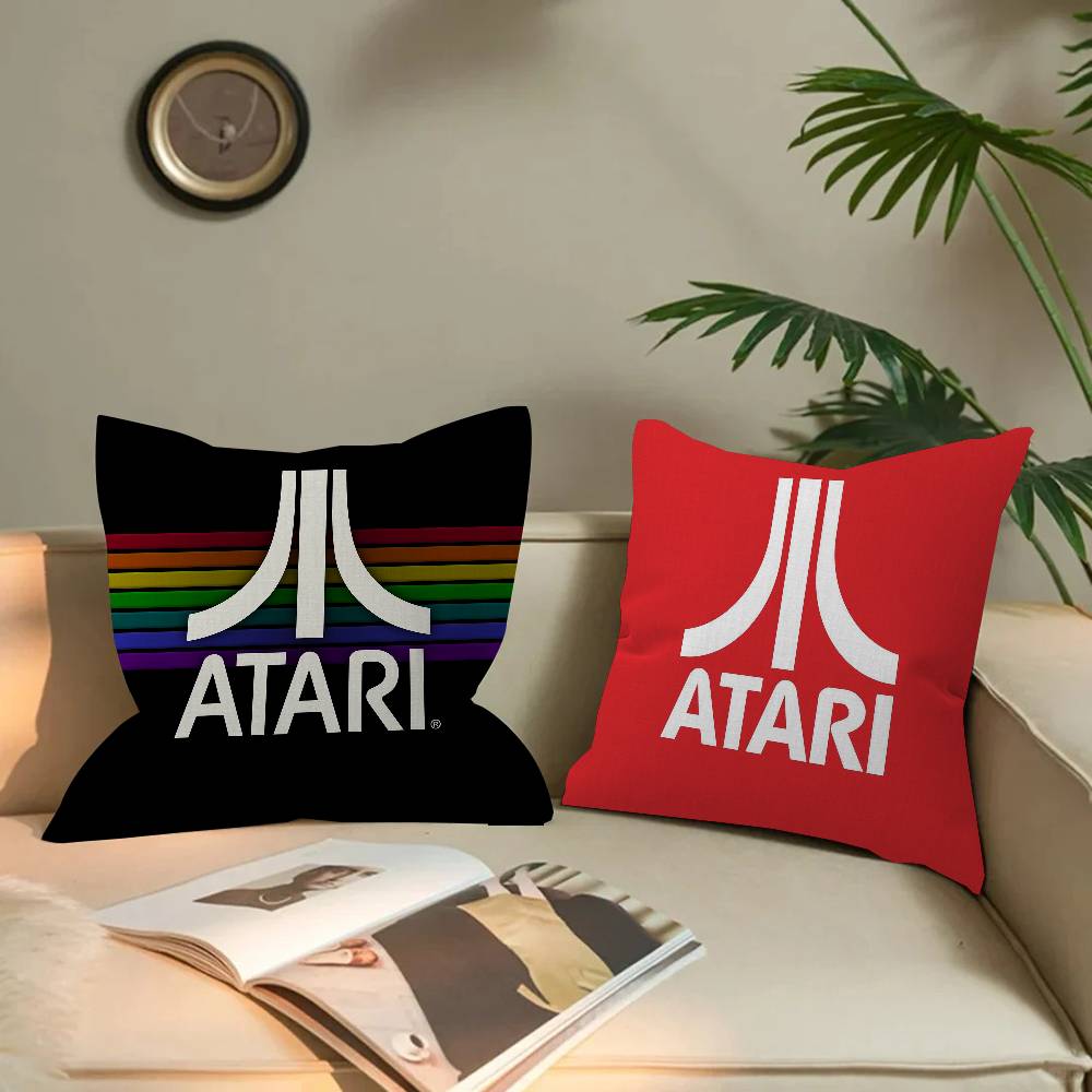 A-Ataris Logo Cushion Cover Car Throw Pillow Case For Sofa Car Christmas Gift 40x40cm 45x45cm