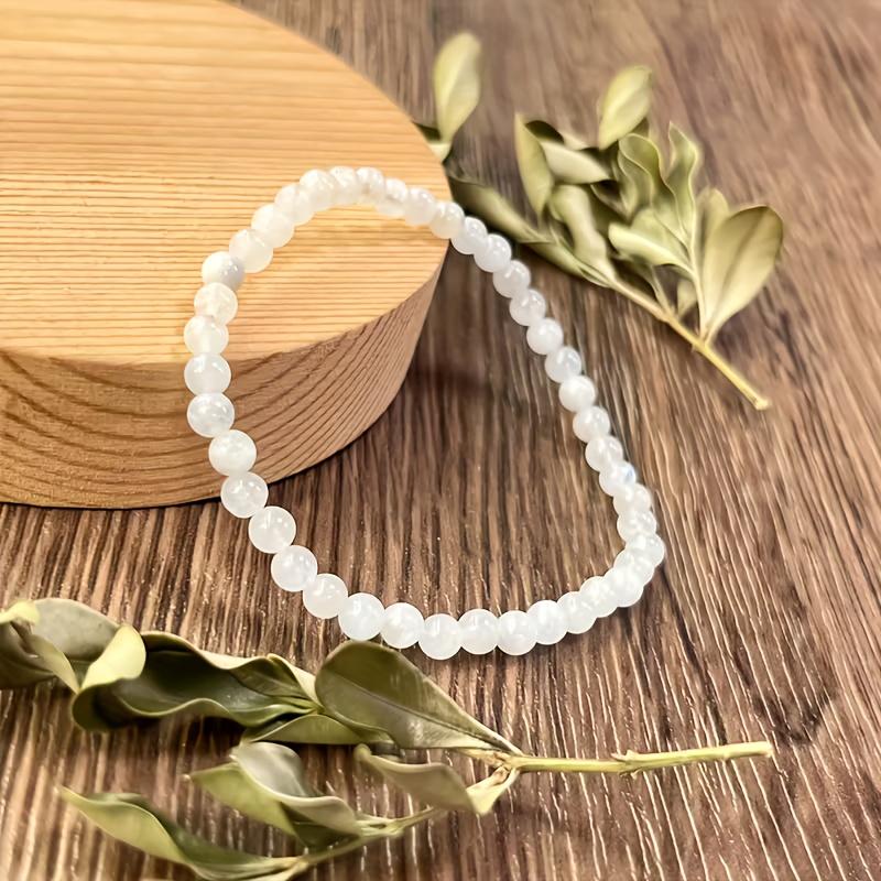 Elegant Minimalist Moonstone Beaded Bracelet, Suitable for Daily Wear Special Occasions