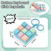 Asmr Clicky Fidget Toy: Mechanical Keyboard Switch Tester, Anxiety Relief Sensory Toy, Led Backlit Keychain For Adhd Autism