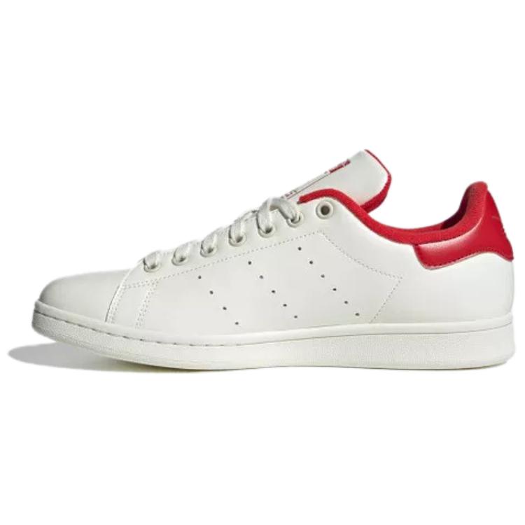 Adidas Originals Stan Smith Pohodlné Všestranné Protiskluzové Odolné Nízké Tenisky Unisex Tenisky Bílé Červené IH5972