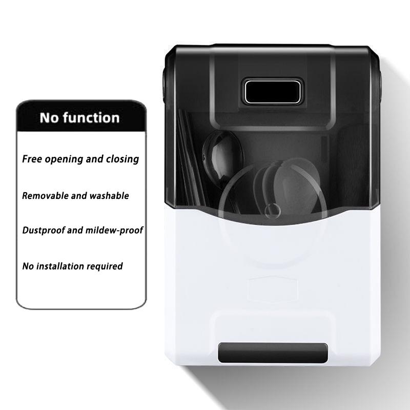 Uv Disinfection Cabinet Kitchen Wall-Mounted Fork Spoons Disinfection Chopstick Rest Drain Rack