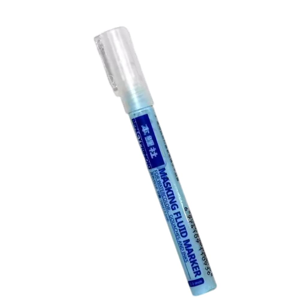 0.7mm/0.3mm Masking Fluid Marker Mark Pen Type Watercolor Masking Liquid White/Blue Glue Covering Liquid Art Supplies