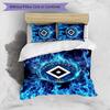 Set Lenzuola Stampato Calcio Hamburger SV 3 Pezzi, Comodo Set Copripiumino per Camera da Letto Amico della Pelle