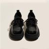 High-heel Versatile Lace-up Leather Shoes for Women - New Trendy Retro Style Flats