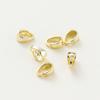 20 Stück/Los 14K 18K Goldfarbe Anhänger Klemmen Melonensamen Charm-Verschlüsse Verbinder Großhandel Für DIY Halskettenherstellung Zubehör