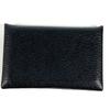 HERMES Wallet Calvi SilverHardware Small Bifold Card Case coin purse Black