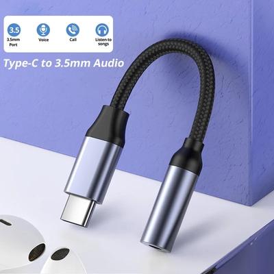 USB Type C naar 3.5mm Aux Adapter Type-c 3.5 Jack Audiokabel Oortelefoonkabel Converter voor Samsung Galaxy S22 S21 Huawei P50