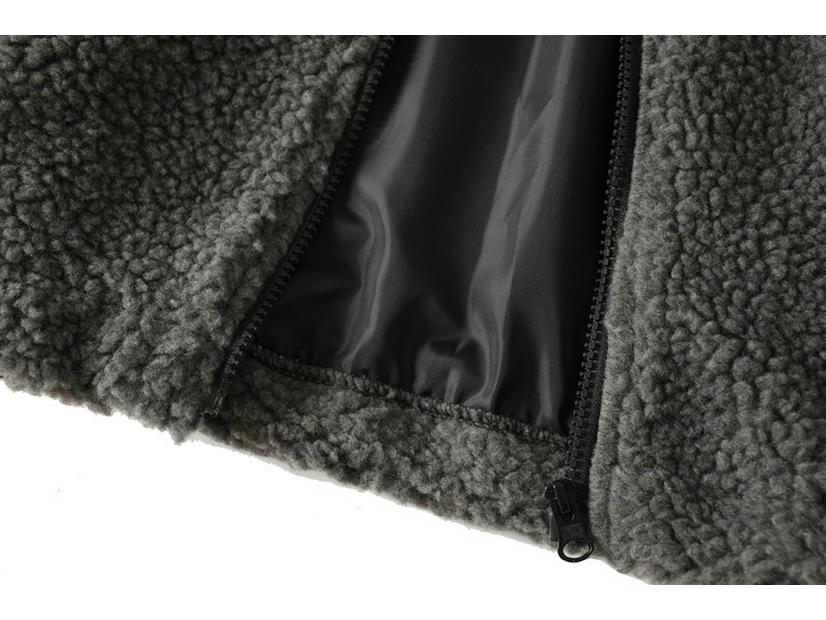 2025 Autumn/Winter Unisex Fleece Cotton Jacket - Loose BF Style, Stand Collar, Thickened Coat for Couples.
