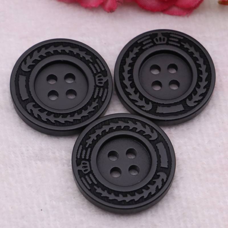 Button Coat Buttons Woolen Buttons Sweater Buttons Jacket Buttons Round Black Suit Buttons Men'S And Women'S Trench Coat Buttons Pants Buttons