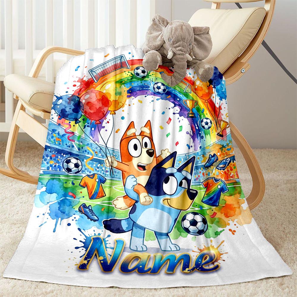 Dad Soccer Fun Customize Text Blanket Gift Personalized Blanket Soft & Cozy Great for Couch Sofa Bedding Living Room All-Season Use