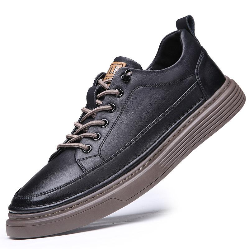 Herren Lederschuhe atmungsaktive Freizeitschuhe Herrenschuhe neu Frühling Herren Sportschuhe weiße Schuhe bequem und vielseitig