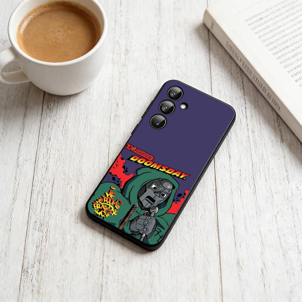 MF-DOOMs-Rapper Phone Case For Samsung Galaxy A73,A72,A71,A70,A53,A52,A51,Others Soft Black Cover