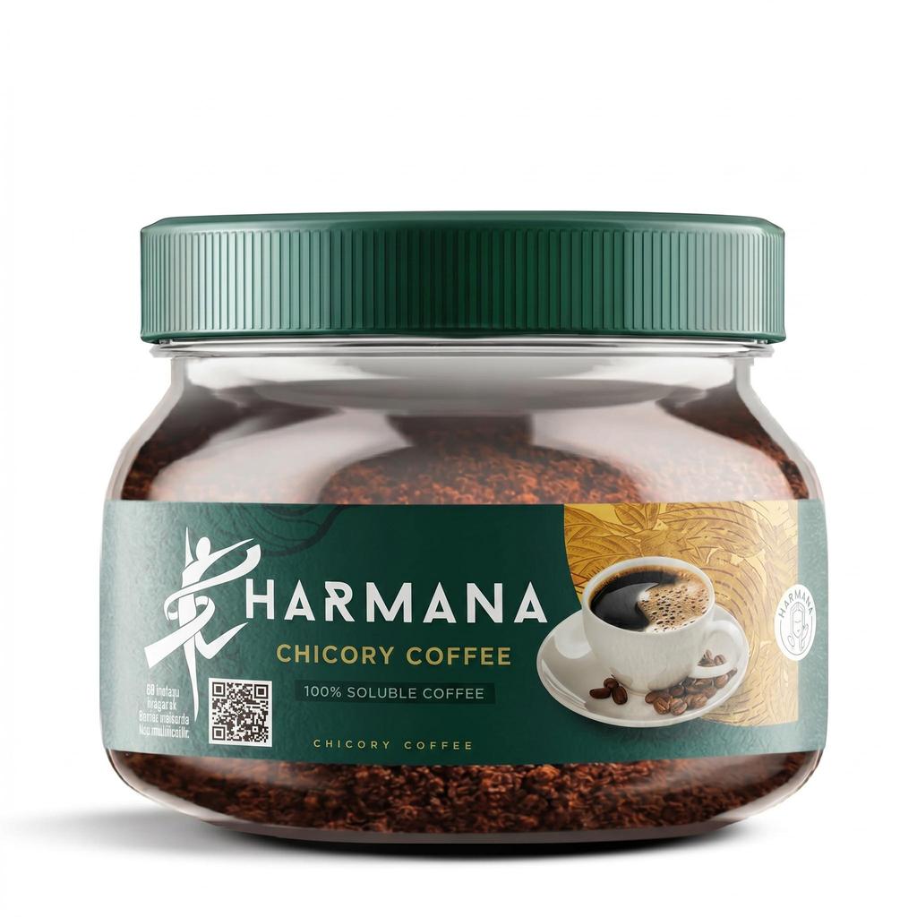 HARMANA Chicory Detox Coffee – Herbal Instant Coffee Mix 150g (60 Servings), Slimming & Digestive Blend