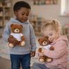 Peluche ours - PLANETEE - Nunours Future meilleure Aide Soignante - 18 cm - T-shirt imprimé - Polyester moelleux