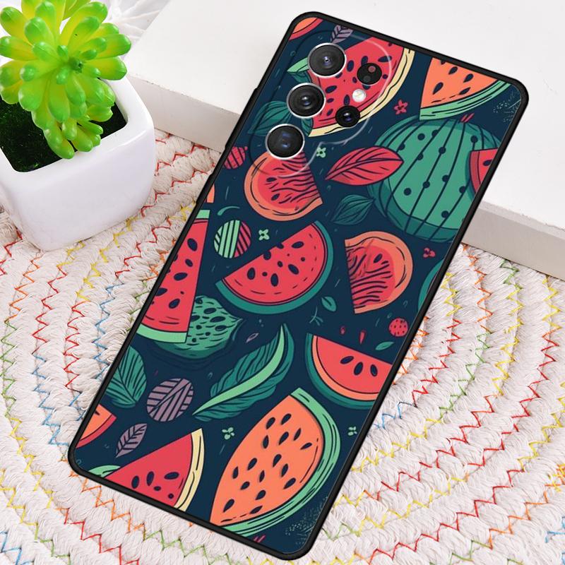 Summer Fruit Watermelon TPU Phone Case For Samsung Galaxy note 10 pro S26 S25 S24 S23 S22 Ultra Plus S21 FE S20 Shockproof Cover
