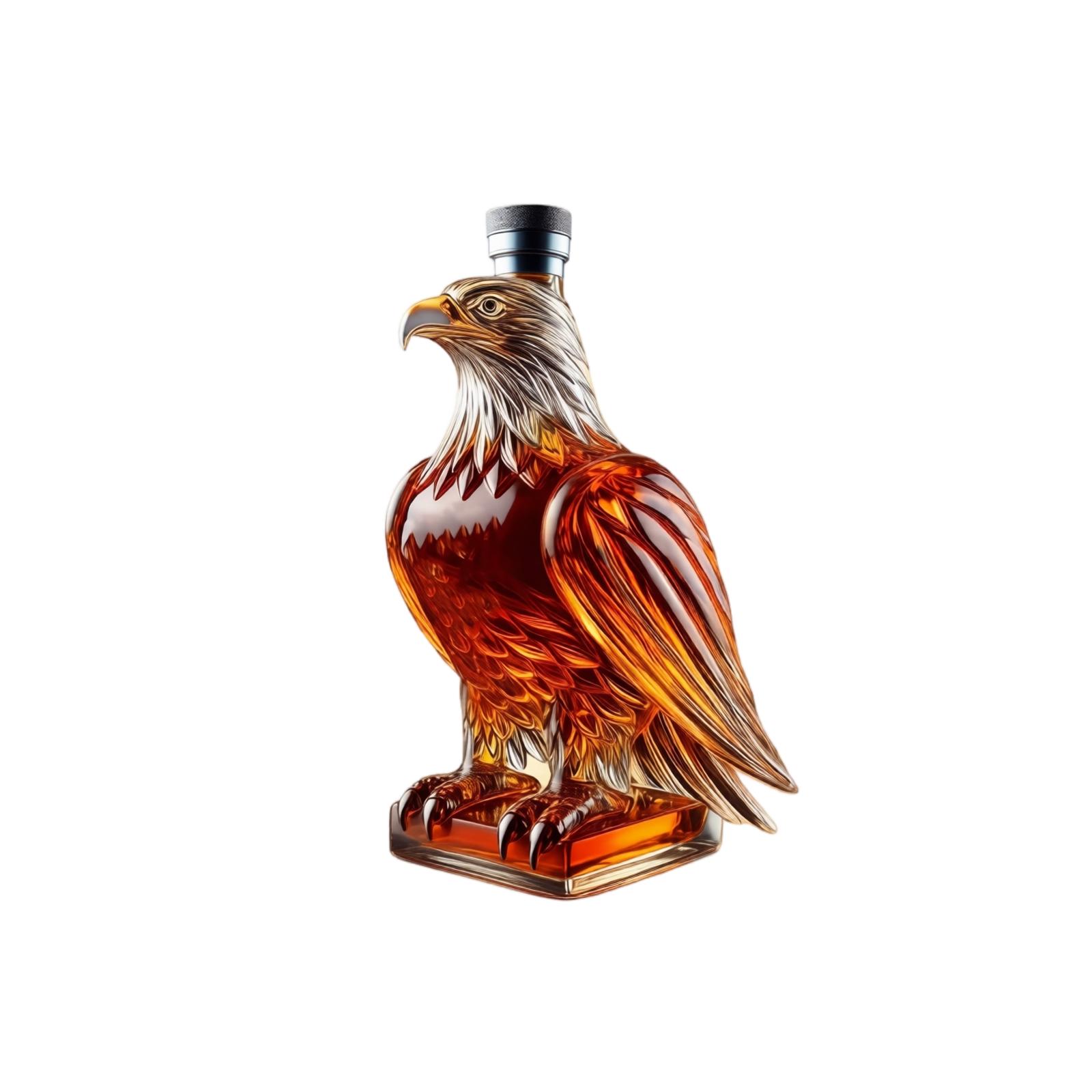 Borosilicate Glass , -Shaped Liquor Bottle for Home Bar Storage, 750ml One Size