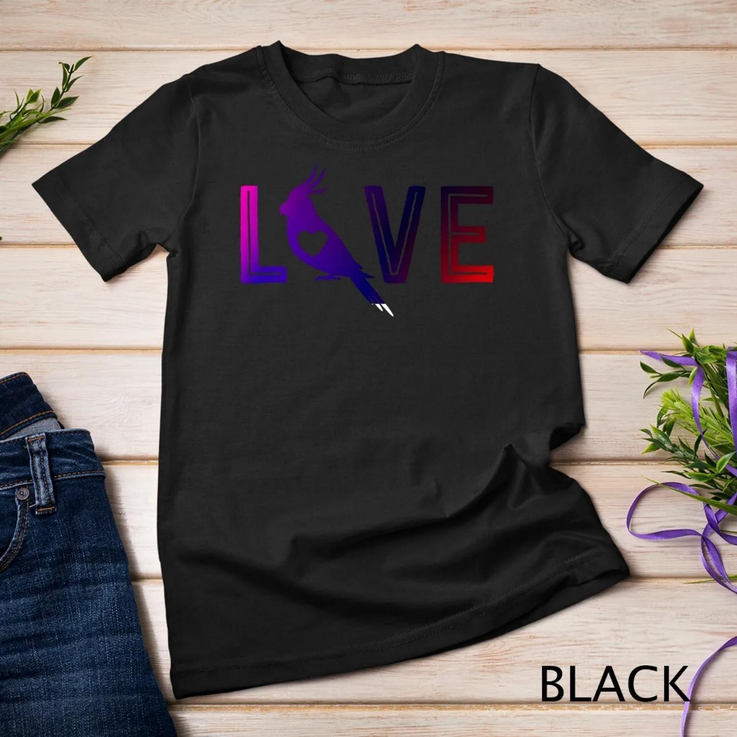 Love Cockatiel s For Women Parrot Bird Lovers T shirt S