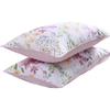 100% Cotton Pillowcases Set of 2 Queen Size 20"x30" Floral Printed Lavender Flower Pillow Cases Soft Breathable Cooling Pillowcase Decorative Pillow