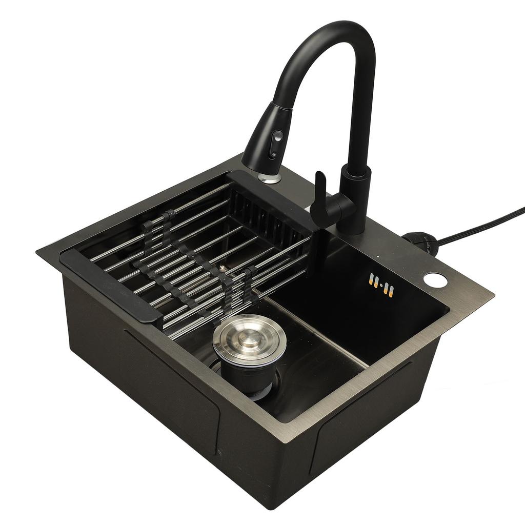 Drop In Kitchen Sink Stainless Steel Nano Kitchen Sink Undermount Kitchen Workstation with Faucet