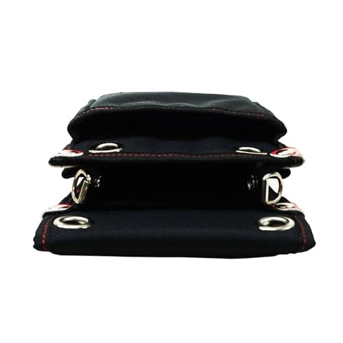 SK11 SPIDER Tobi Waist Pouch, Small, Thin, with Stretch Interior Pocket, 180mm W x 230mm H x 80mm D (SPD-JY02-B)