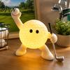 Soft Warm LED Bedroom Lighting Sports Ball Silicone Night Light, 7 Styles Football Basketball Tennis Golf Amber Atmosphere Tap Lamp, USB Rechargeable