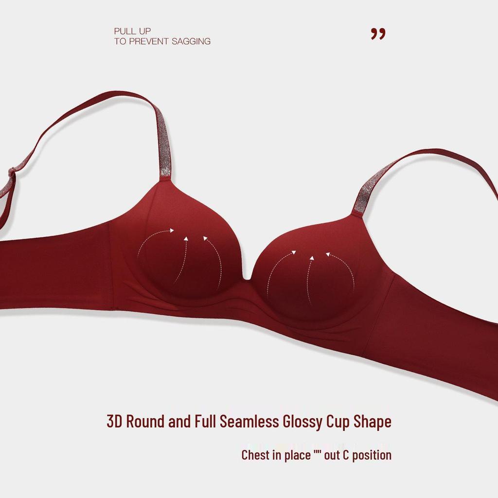 2026 Seamless Red Push-up Bra for Small Bust - Sexy, Soft, Comfortable, Wire-free