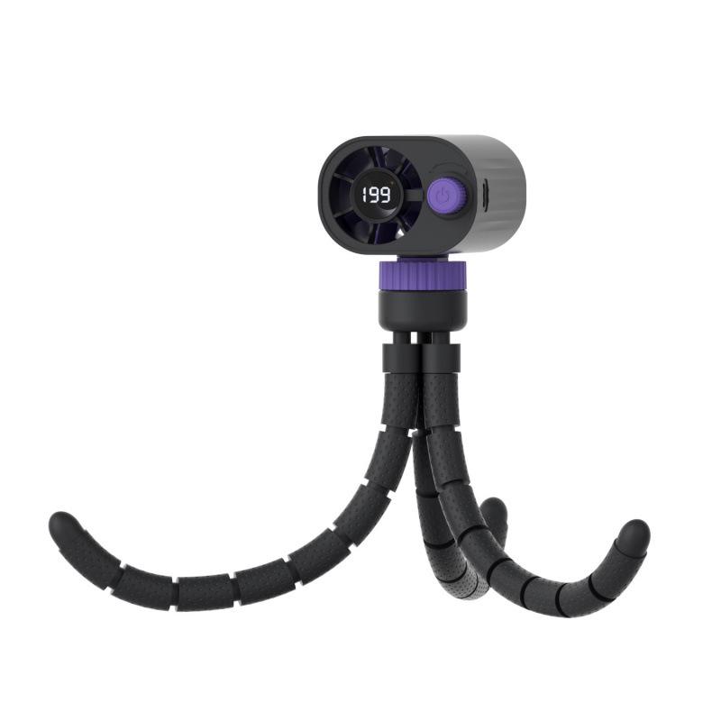 

26-Year Octopus Cooling Fan: Mini, Silent, Portable, 199 Gears, Desktop & Handheld Compatible, Stroller Attachment 66*69*240mm