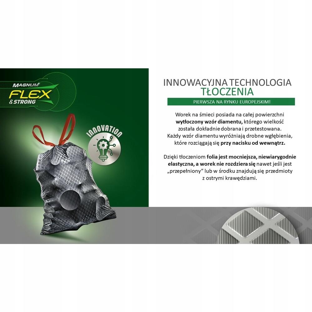 Lavender Garbage Bags Magnum Flex & Strong - Jan Niezbędny 60L / 8 Pcs