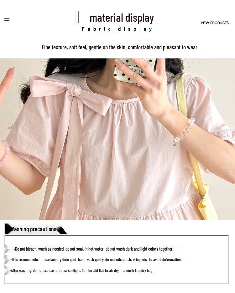 2026 Summer Fresh Bow Top & Ruffle Wide-Leg Pants Set