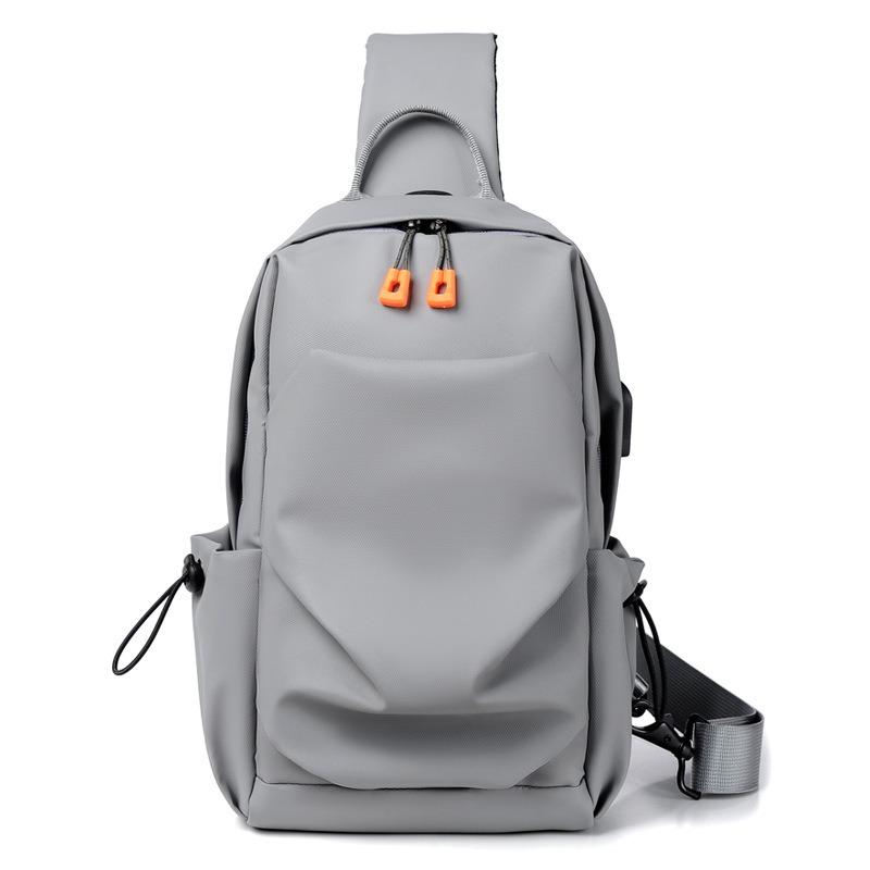 New Men's Breast Bag Trendy Cool Shoulder Messenger Bag Multi-functional Casual Breast Bag