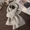 Internet Celebrity Knitted Love Scarf Female Autumn and Winter Black and White Plaid Soft Student Cute Thickened Scarf Couple