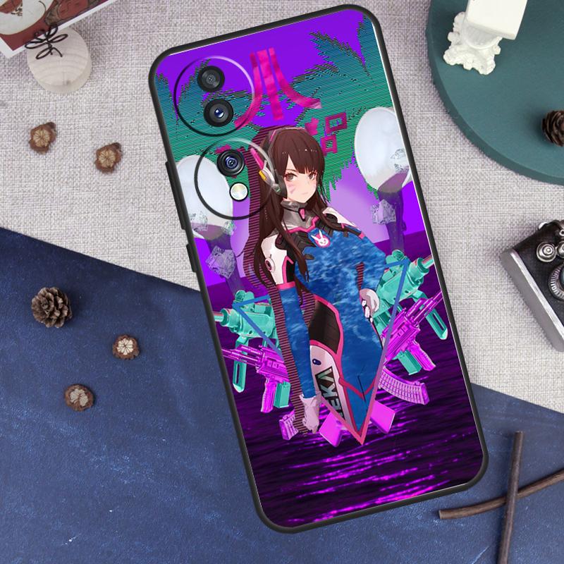 Vaporwave Glitch Anime For Honor Magic 8 Pro 5 6 7 Lite Case For Honor Win RT 400 200 50 70 X8c X8b X9a X9b X9c X9d