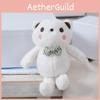 Tie Grid Bow Teddy Bear Plush Toy  Soft Fill Doll Backpack Keychain Holiday Gift