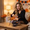 Halloween Candle Holder, Candy Storage Table Decor for Party Snack Container