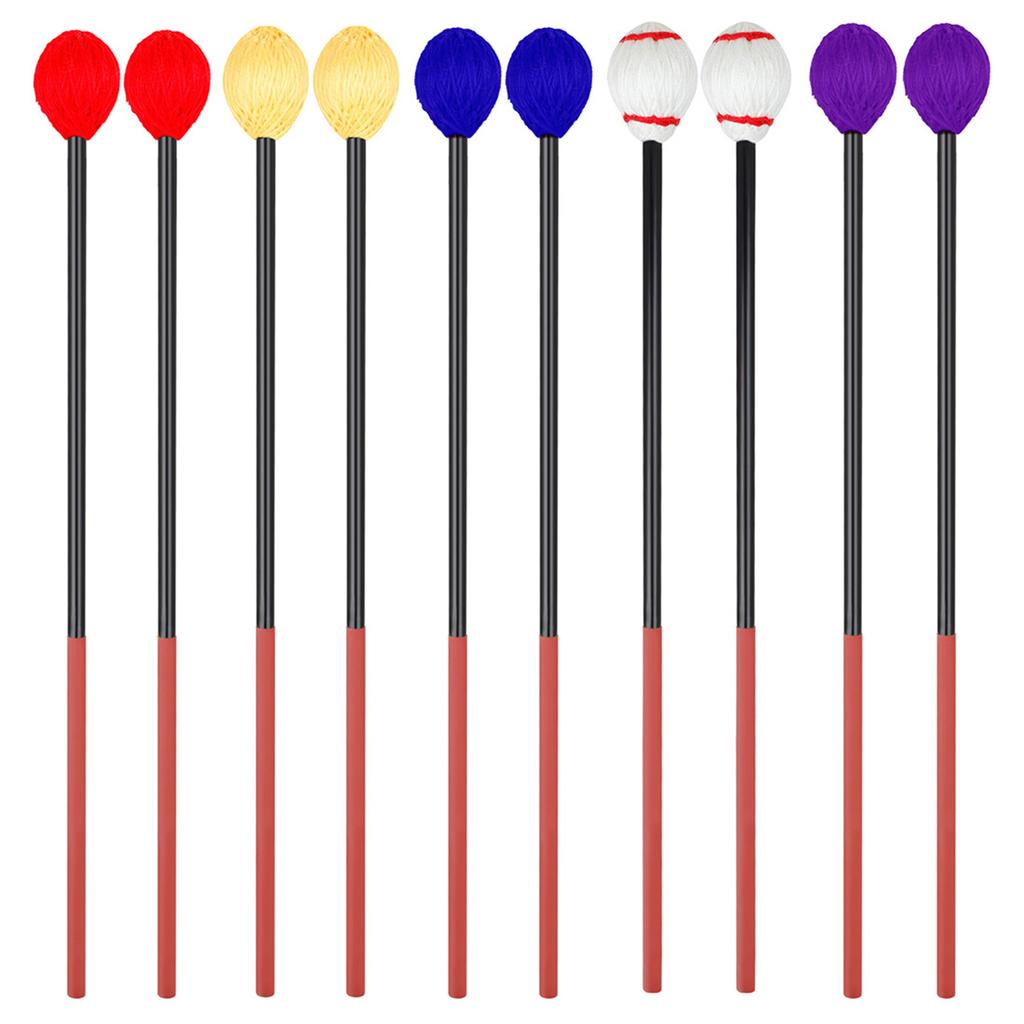 1 Pair 42cm Length Marimba Mallets with Yarn for Head Keyboard Marimba Mallet Perfect for Keyboard Percussion Instrument