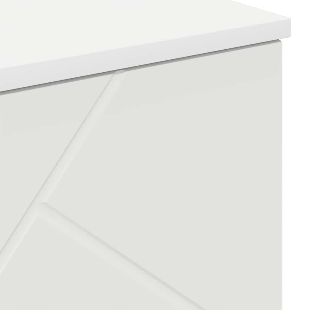 Bathroom Cabinet White 60 X 35 X 80 Cm Engineered Wood Metal