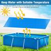 Swimming Pool Cover  Pool Ground Cloth Waterproof PE Foldable Inflatable for Above Ground Pool Family Pools Outdoor Paddling