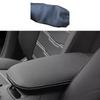 Black Leather Central Console Armrest Box Cover Trim For Cadillac XT5 2017-