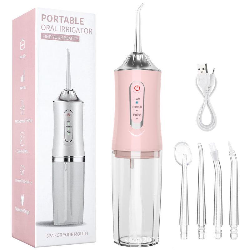 Přenosný elektrický ústní irigátor a ústní sprcha pro domácí použití, odstraňování zubního kamene a čištění zubů