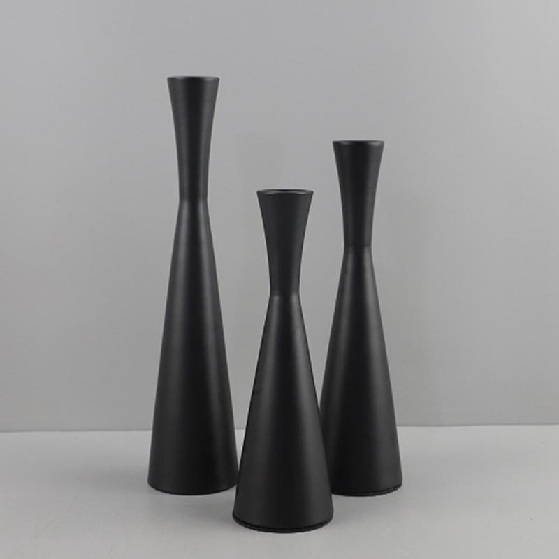 Modern Candle Stands 3 Piece Decorative Taper Candlestick Metal Candleholders For Table Centerpieces Or Patios Decors
