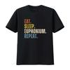 Euphonium T Shirt for Player Funny Lover vintage Washed designer clothes homme Slightly streetwear Stylish Unisex Casual