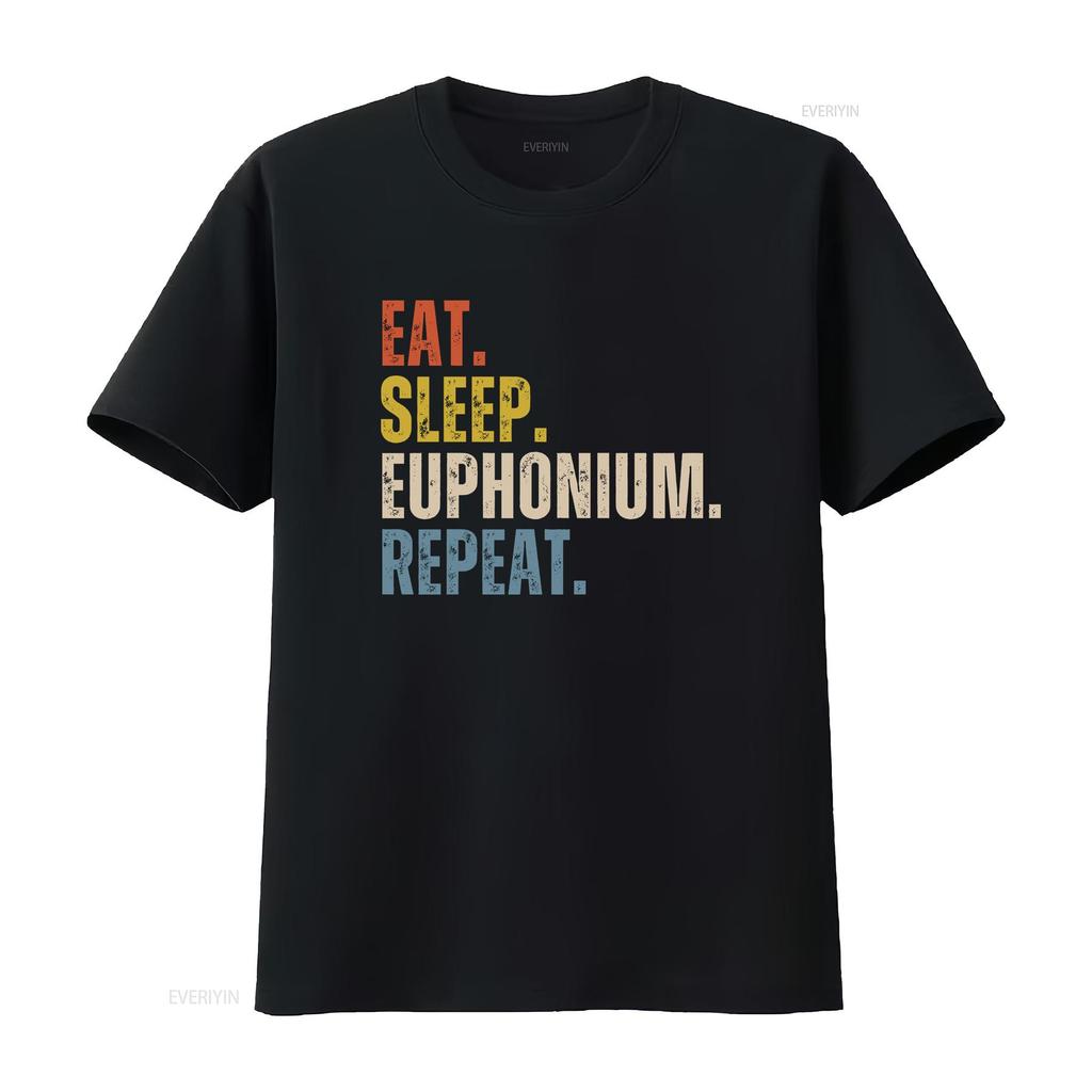 Euphonium T Shirt for Player Funny Lover vintage Washed designer clothes homme Slightly streetwear Stylish Unisex Casual
