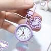 Easy Reading College Cute Backpack Pendant Portable Time-Telling Wall Clock Decoration  Daily Wear