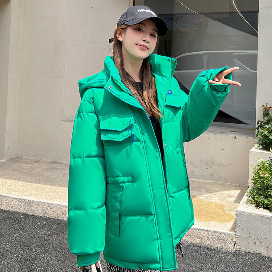 Women's Down Cotton Jacket Winter New Style Trendy Korean Fashion Short Sleeve Plus Size Coat