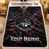 Flannel BlanketSwansea City FC Custom Name Text Personalized Soft Warm Throw Blanket Home Decor Gift