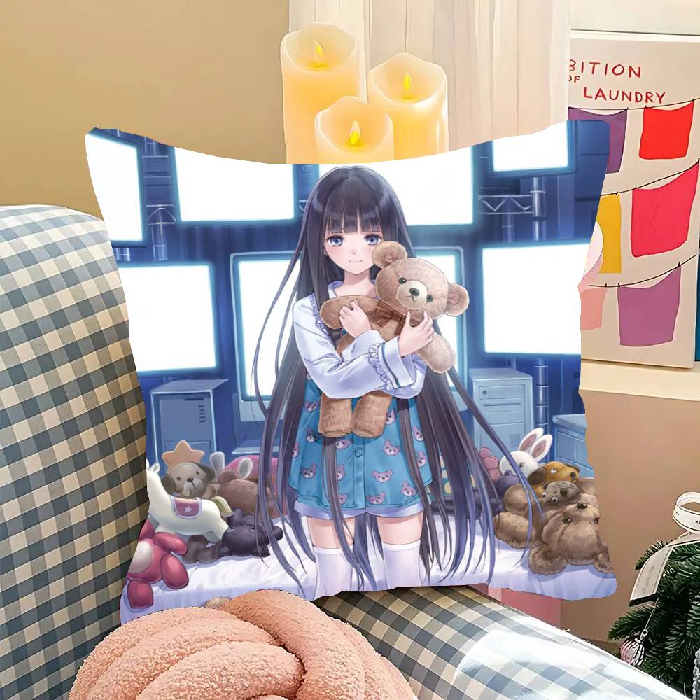Heavens Memo Pad Anime Pillow Case Fashion Square Pillowcase Bedroom Sofa Room Ins Decoration Leisure