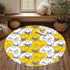 Smiley Faces round Area Rug Non-Slip Washable Soft Circle Carpet for Living Room Bedroom Home Decor