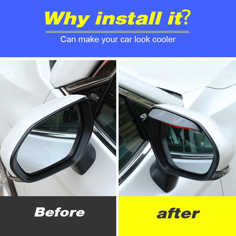 For Toyota Camry - Car Rearview Mirror Eyebrow Sunny Rain Visor Blade Shade Protector Covers Exterior Decoration Parts