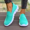 Summer New Casual Single Shoes Breathable Mesh Round Head Comfortable Casual Shoes Women's Foreign Trade Cross-border Large Size Women's Shoes
