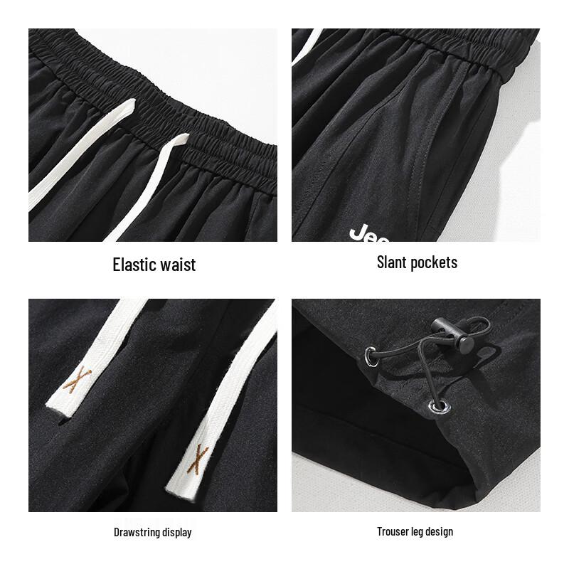 JEEP SPIRIT Men's Casual Straight-Leg Cargo Pants